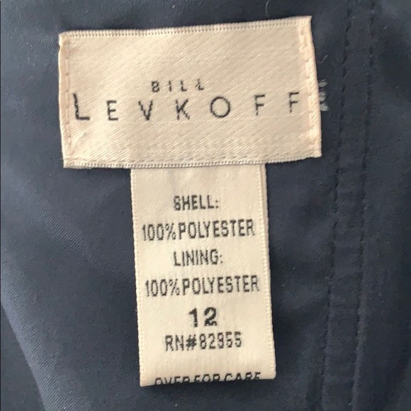 Navy blue one shoulder gown - Picture 4 of 4